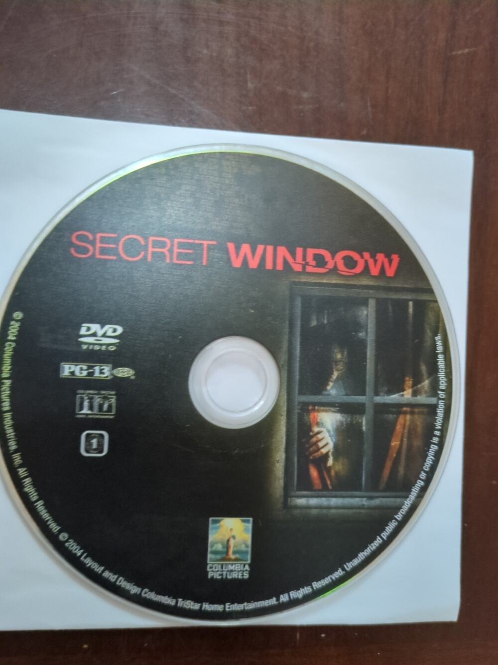 Secret Window (DVD) disc only